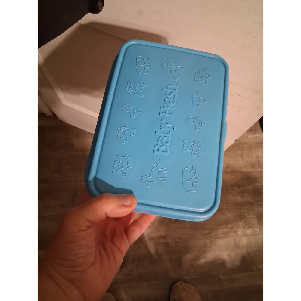 Vintage Baby Wipes Container Tub 90s Pink Blue Baby Fresh Scott RARE‎ HTF